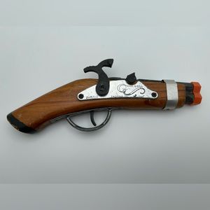Vintage Parris 5891 Wood & Metal Flintlock Toy Cap Gun Savannah Tn USA MADE used